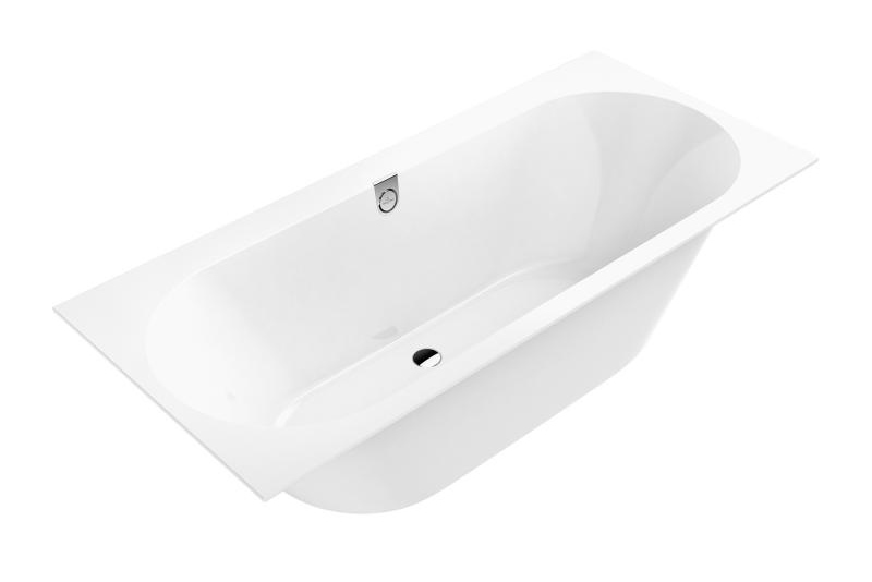 vanna Oberon 2.0 Duo, 1700x750 mm, ar kājām un sifonu, balta Quaryl®